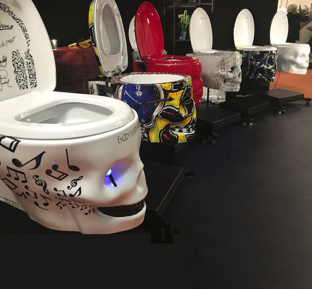 Bộ sưu tập nhà vệ sinh Halloween, Halloween skull toilet, Bồn cầu đầu lâu /Page 